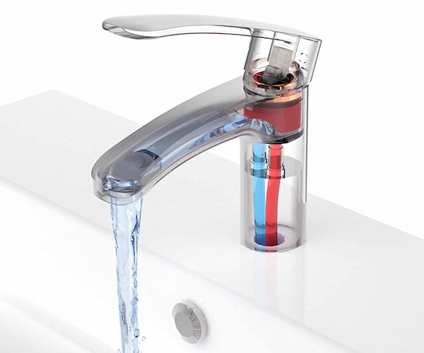 Water faucet illustration