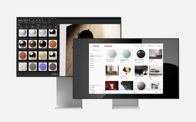 Visune Companion App and KeyShot